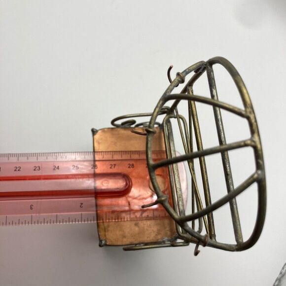 Vintage Dollhouse Miniature Bakers Rack Metal Wire and Copper Approx. 7x2.5x1.5 - Picture 9 of 9